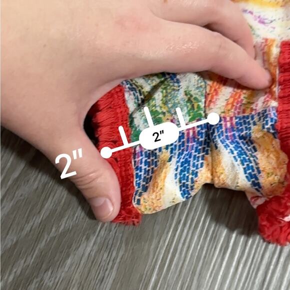 Charlie Jade 100%‎ Silk Multicolor Ikat Print Strapless Romper Size S - Picture 7 of 7